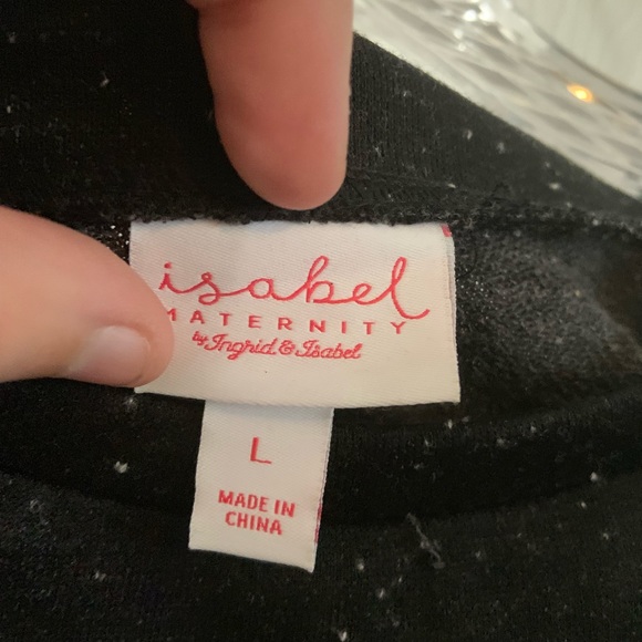 Isabel Maternity Cold Shoulder Ruffle Sweatshirt - Picture 6 of 8